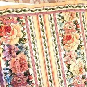 Shower Curtain Floral Peach Dupont Teflon Soil & Stain Repellent 66 1/2 …